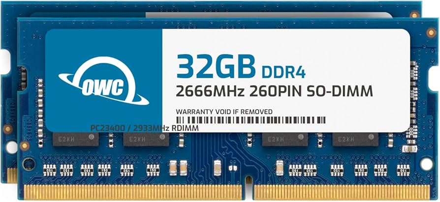 OWC 64GB (2 x 32GB) PC21300 DDR4 2666MHz SO-DIMMs Memory Ram