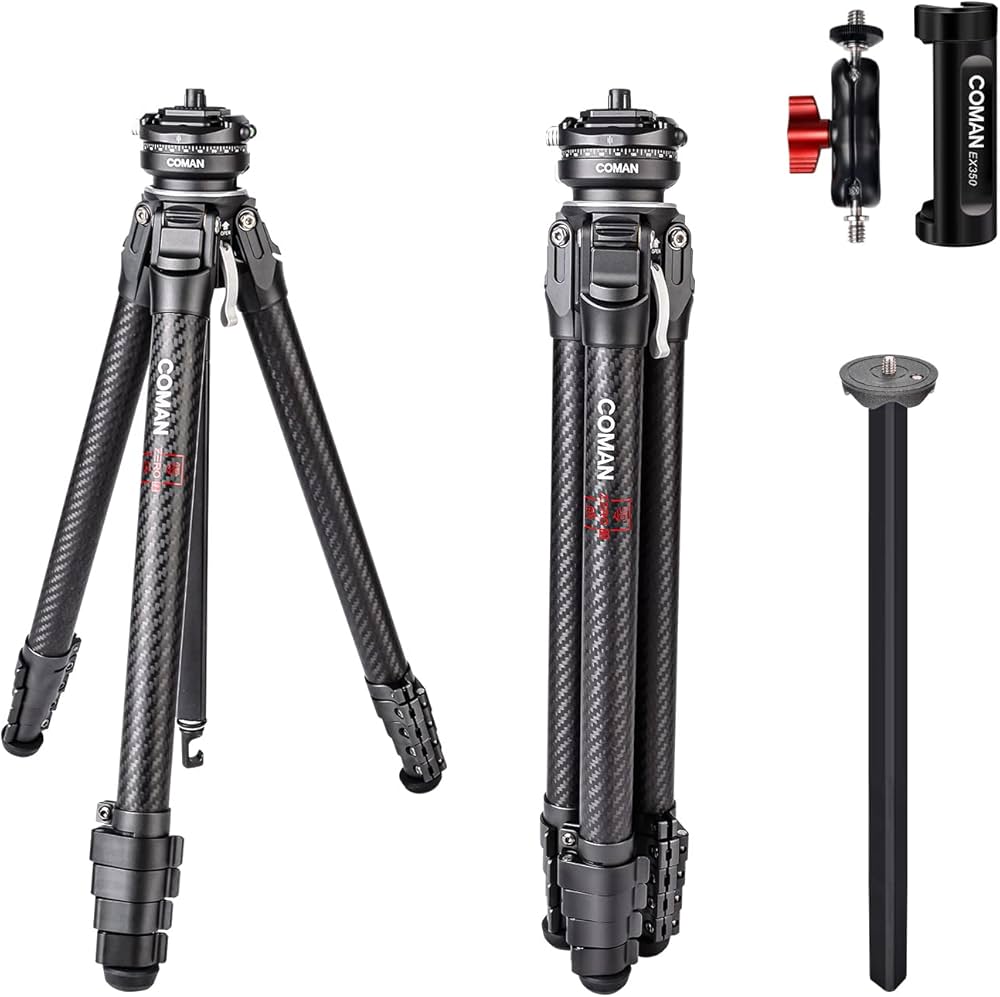 Amazon | COMAN Zero F38 カーボンファイバー カメラ三脚 62インチ
