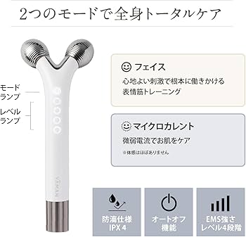Yaman EP16W WAVYmini Facial Roller, Wavy Mini, White : Amazon.sg