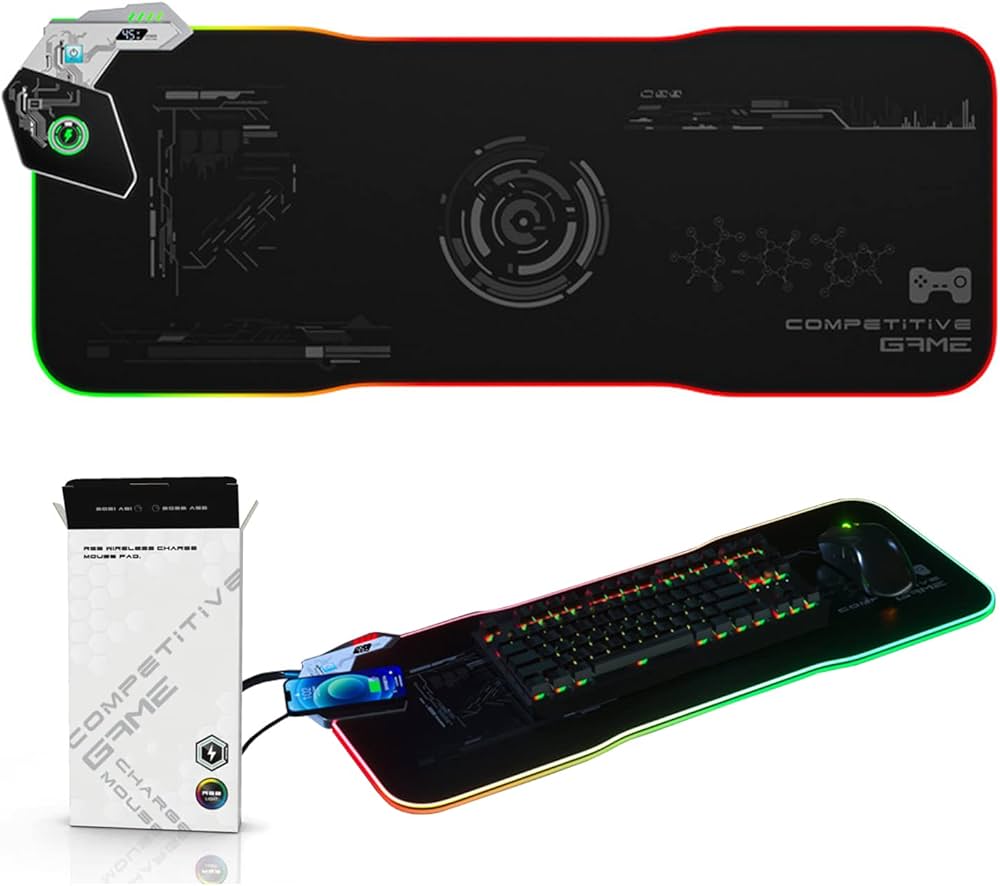 Amazon.co.jp: マウスパッド デスクマット RGB ゲーミングマウスパッド