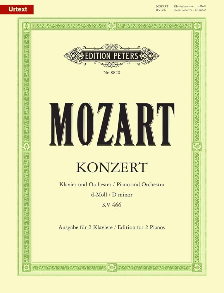 Piano Concerto No. 20 in D minor K466 (Edition for 2 Pianos