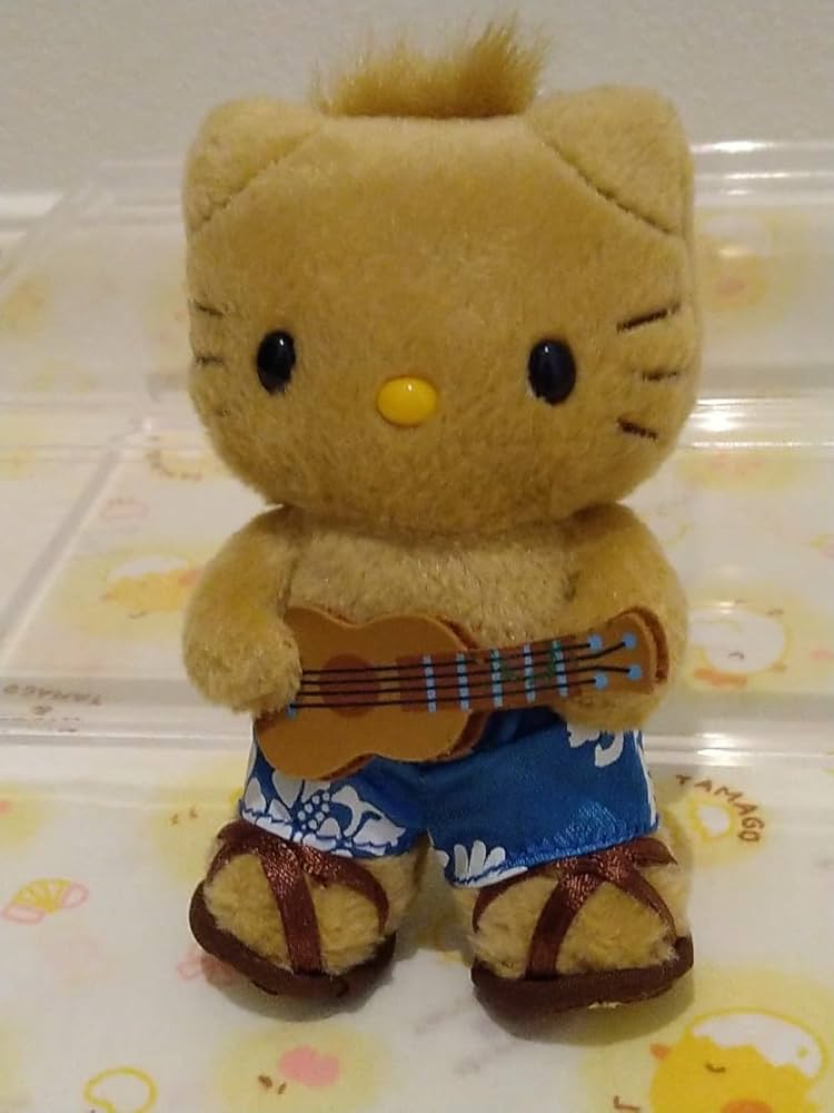 ハローキティ ディアダニエル 日焼け ウクレレ ぬいぐるみ マスコット