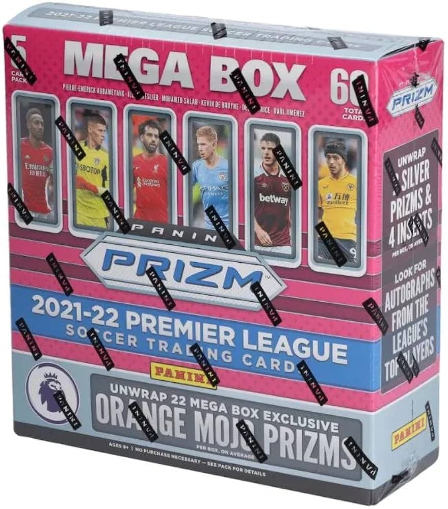 Amazon.co.jp: 2021-22 Panini Prizm Premier League Soccer Card Mega