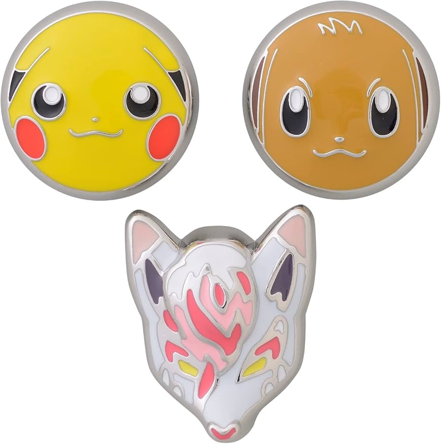 Amazon | ポケモンセンターオリジナル おめんメタルバッジ3個セット