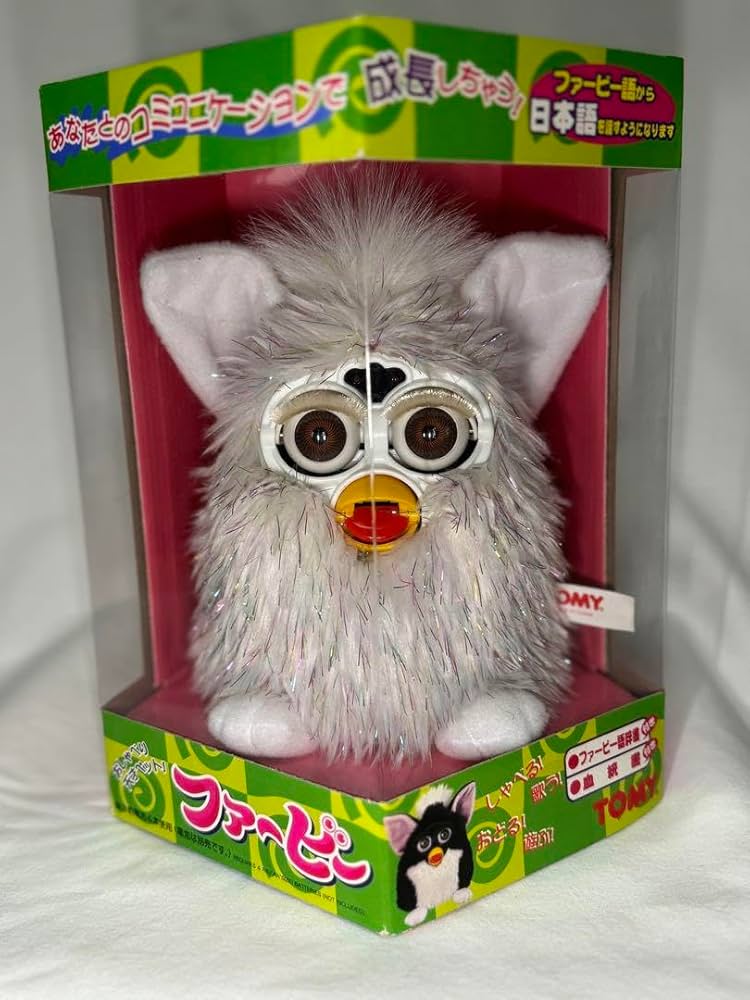 ファービー 日本語版 ホワイト初代 年数分の汚れあり ファービー 日本