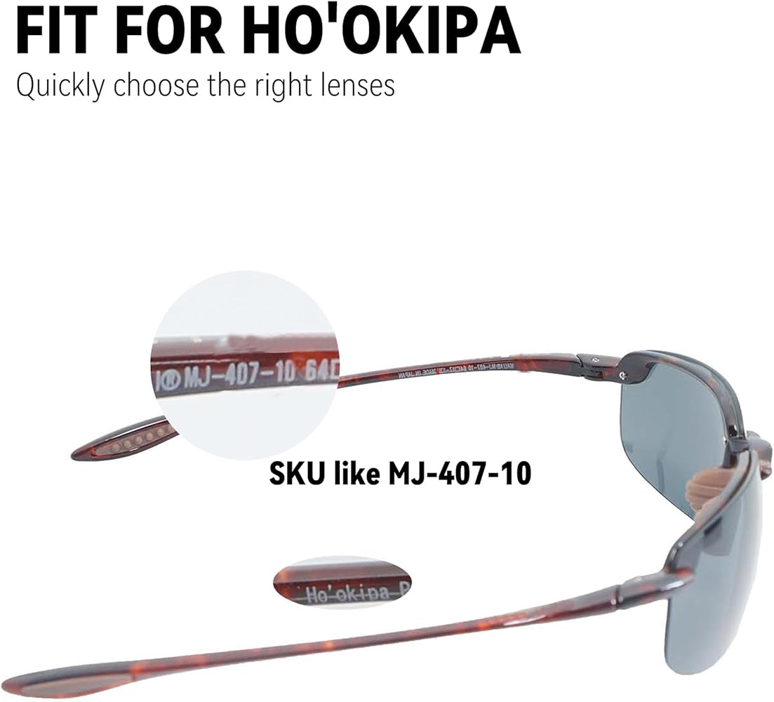 Amazon.com: Generic Replacement Lenses for Maui Jim Ho'okipa (407