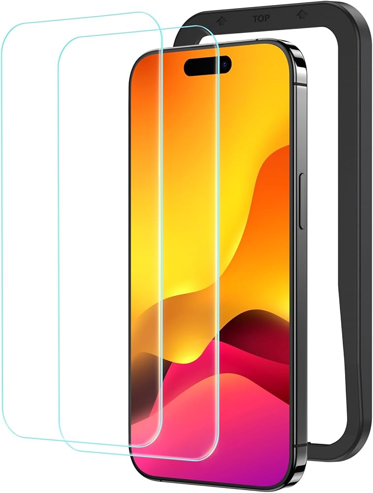 Amazon | NIMASO ガラスフィルム iPhone15Pro用 強化ガラス 保護