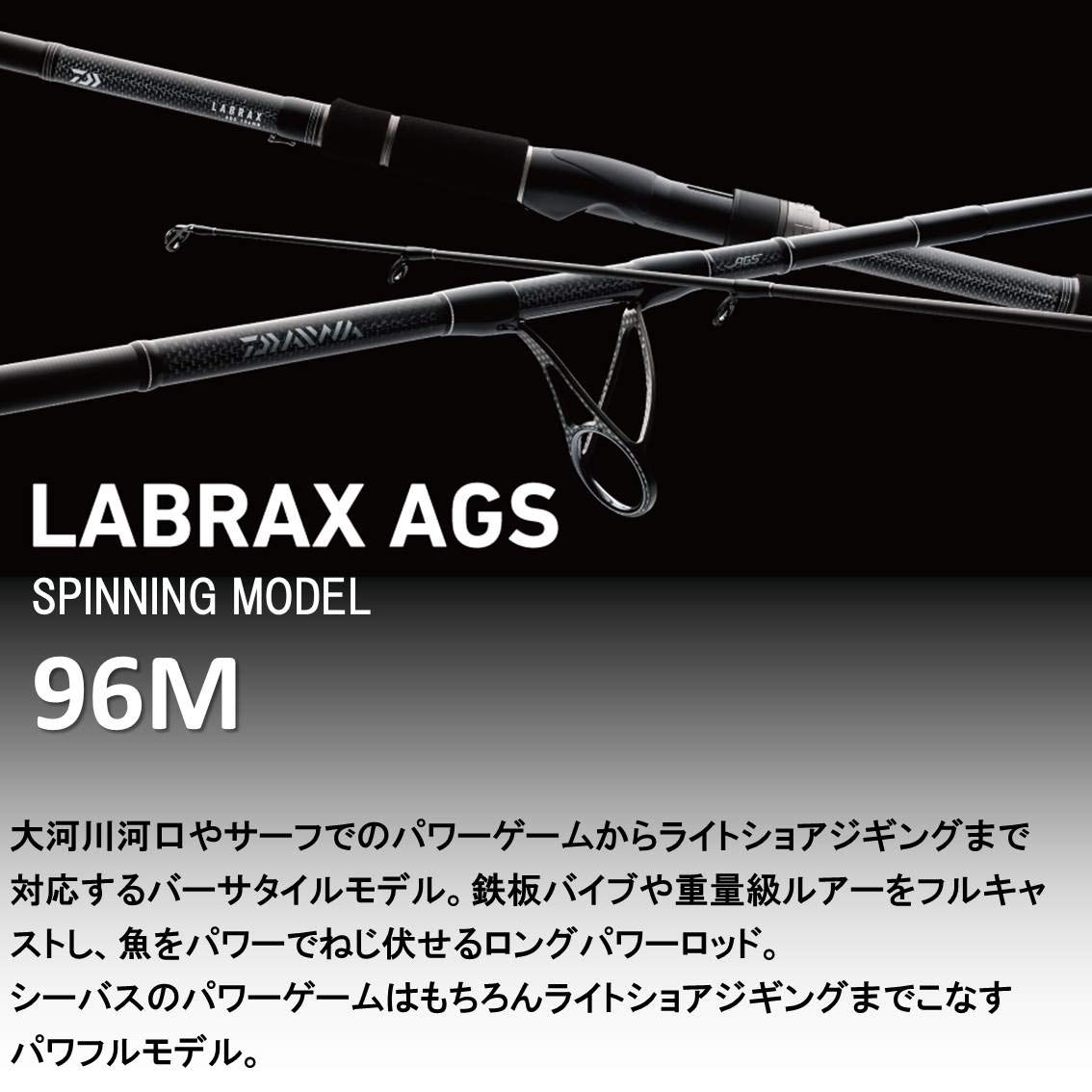 Amazon | ダイワ(DAIWA) シーバスロッド ラブラックスAGS 96M 釣り竿