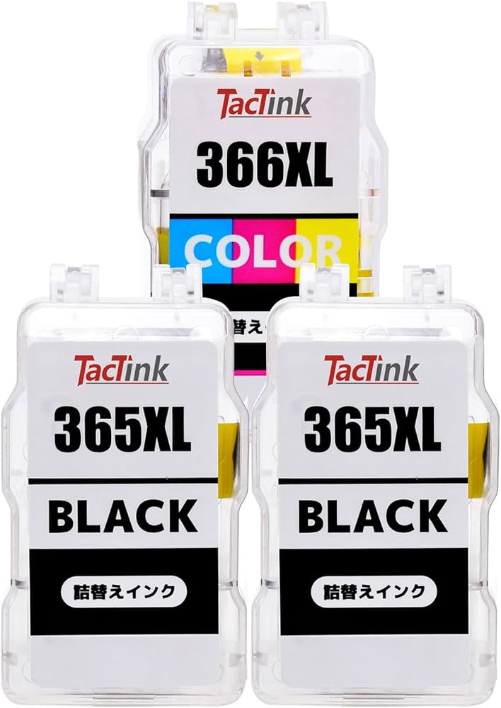 Amazon.co.jp: TacTink BC-365/366 詰め替えインクカートリッジ Canon