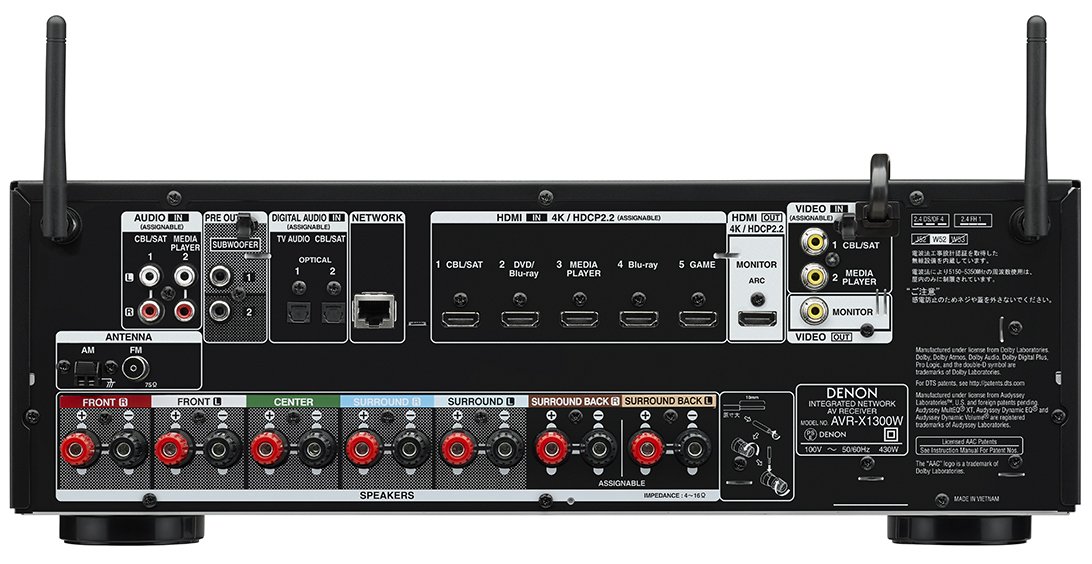 Amazon.co.jp: Denon AVレシーバー 7.2ch Dolby Atmos/DTS:X/HDCP2.2