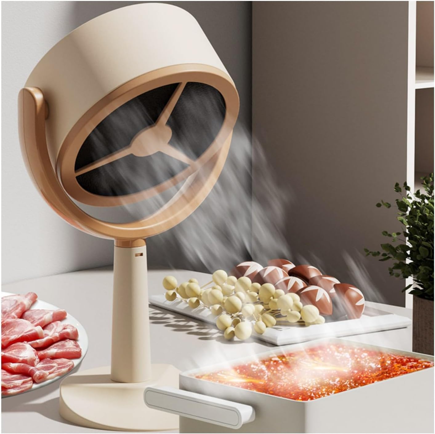 Amazon.co.jp: 卓上レンジフード小型【2024新 卓上換気扇】卓上吸煙機