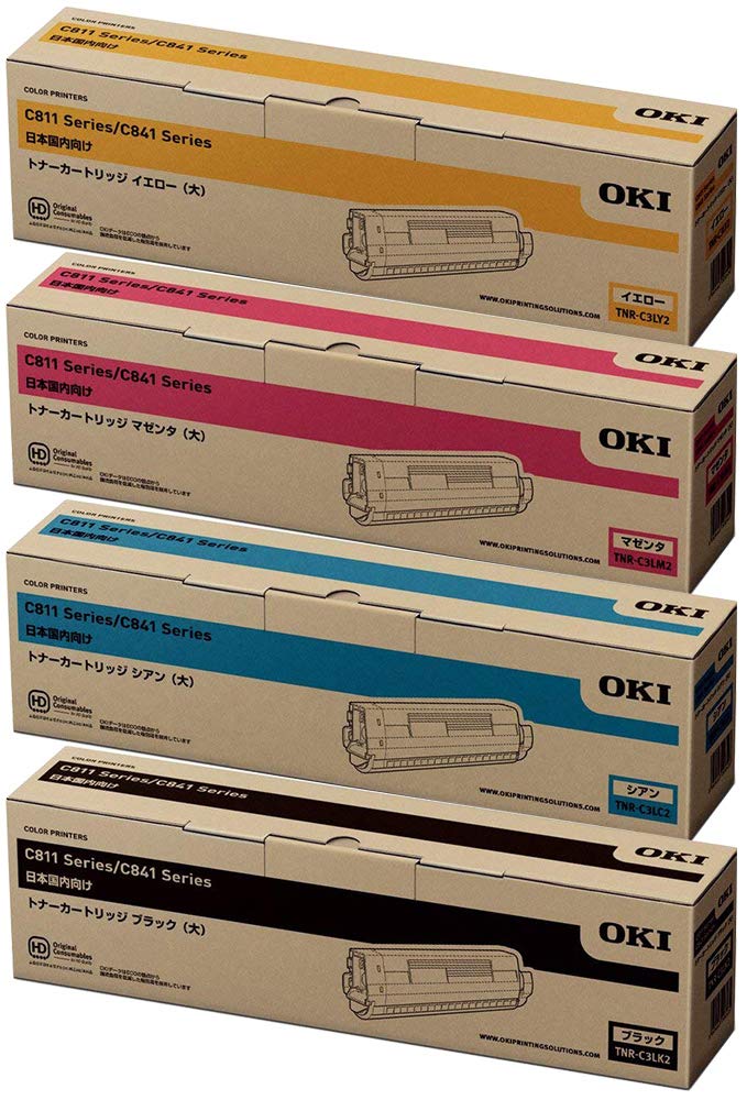 OKI トナーカートリッジ 3色セット TNR-C3 シアン マゼンタ ブラック