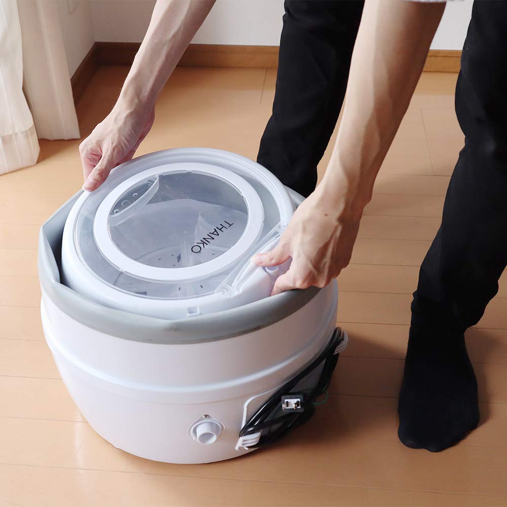 Amazon.co.jp: THANKO 収納できる小さい洗濯機「折りたたみ洗濯機