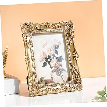 Amazon.co.jp: MUSISALY アンティーク写真フレーム ゴールドエンボス