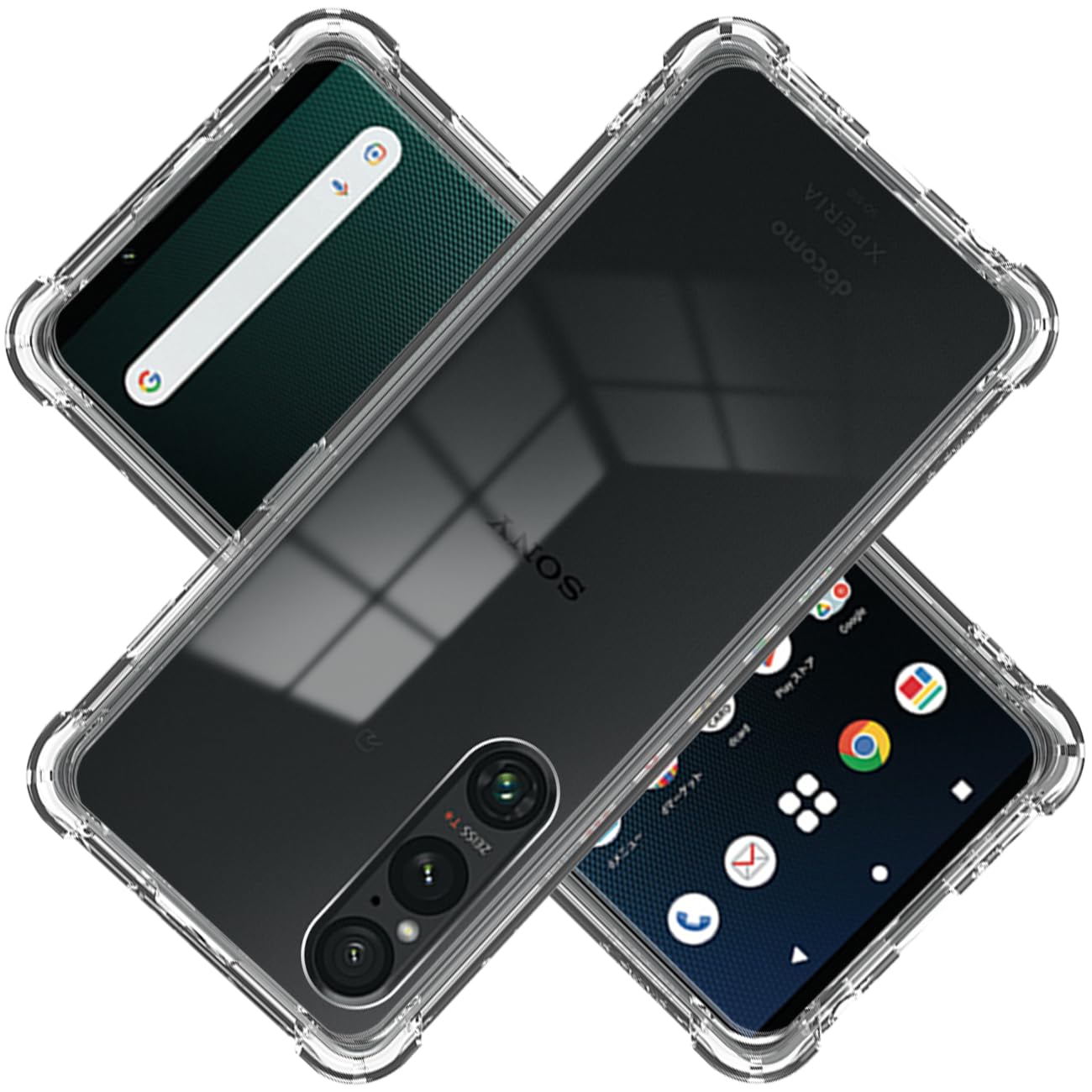 Amazon.co.jp: 対応 Xperia 1 V SO-51D SOG10 XQ-DQ44 ケース クリア