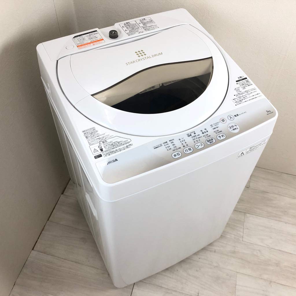 Amazon.co.jp: 東芝 5.0kg 全自動洗濯機 グランホワイトTOSHIBA AW-5G2