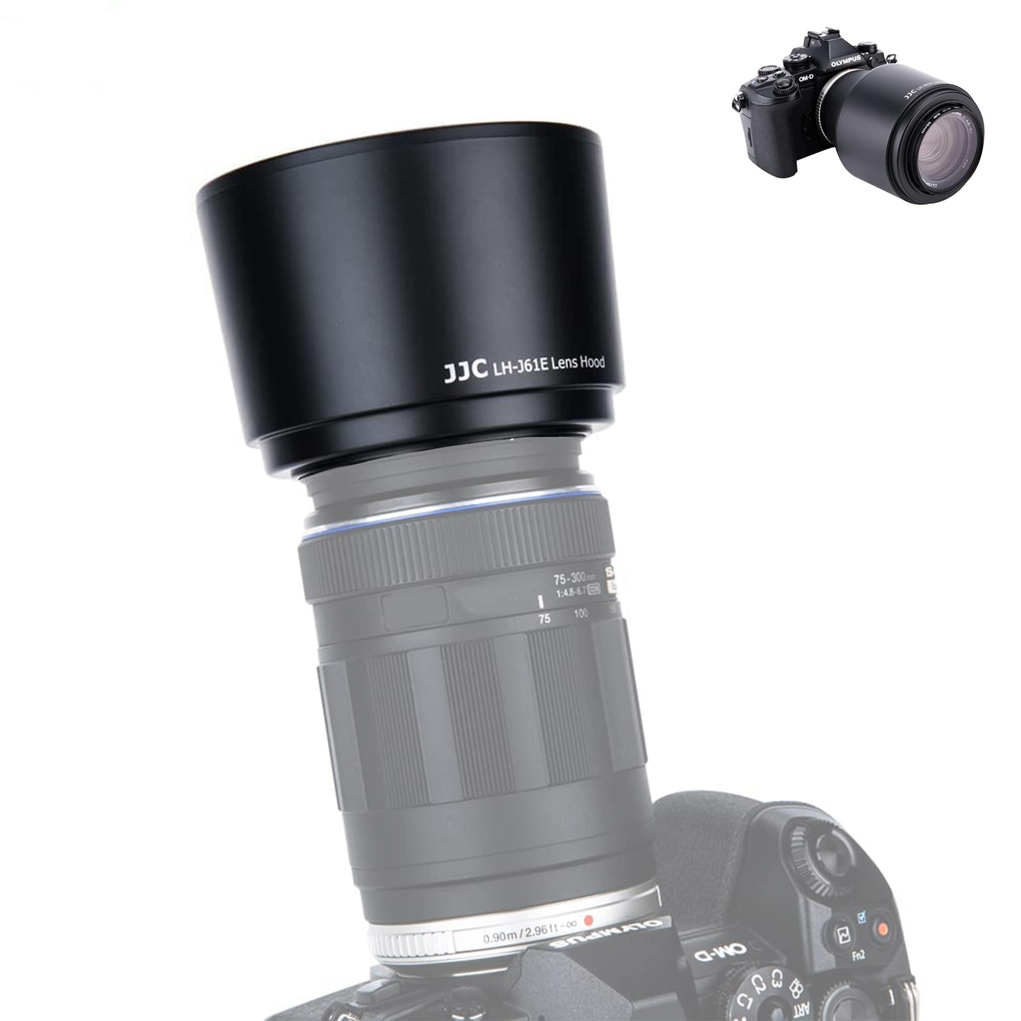 Amazon | JJC オリンパス LH-61E 互換できる 可逆式 レンズフード