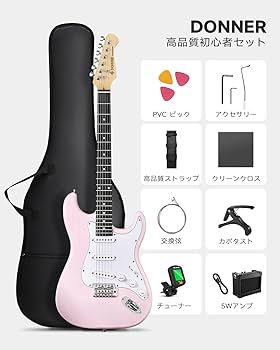 Amazon | Donner エレキギター 初心者セット STタイプ SSSピックアップ
