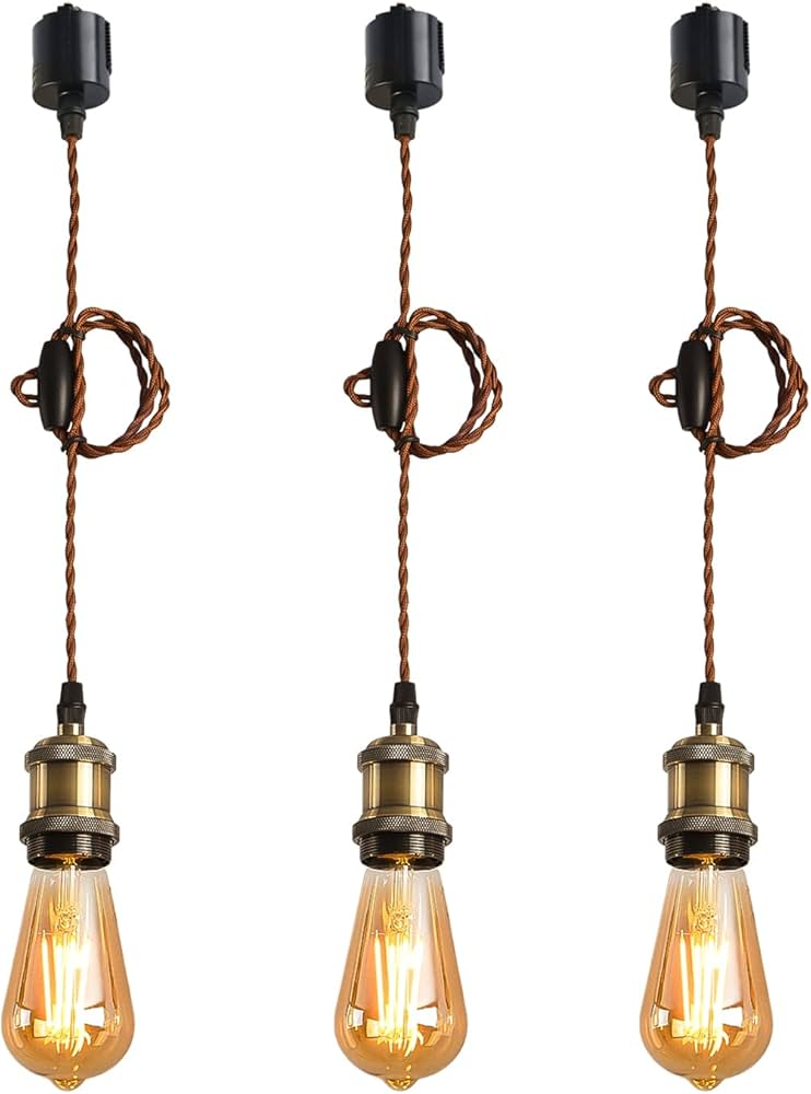 Amazon.co.jp : LVWIT ペンダントライト E26口金 LED電球付き エジソン