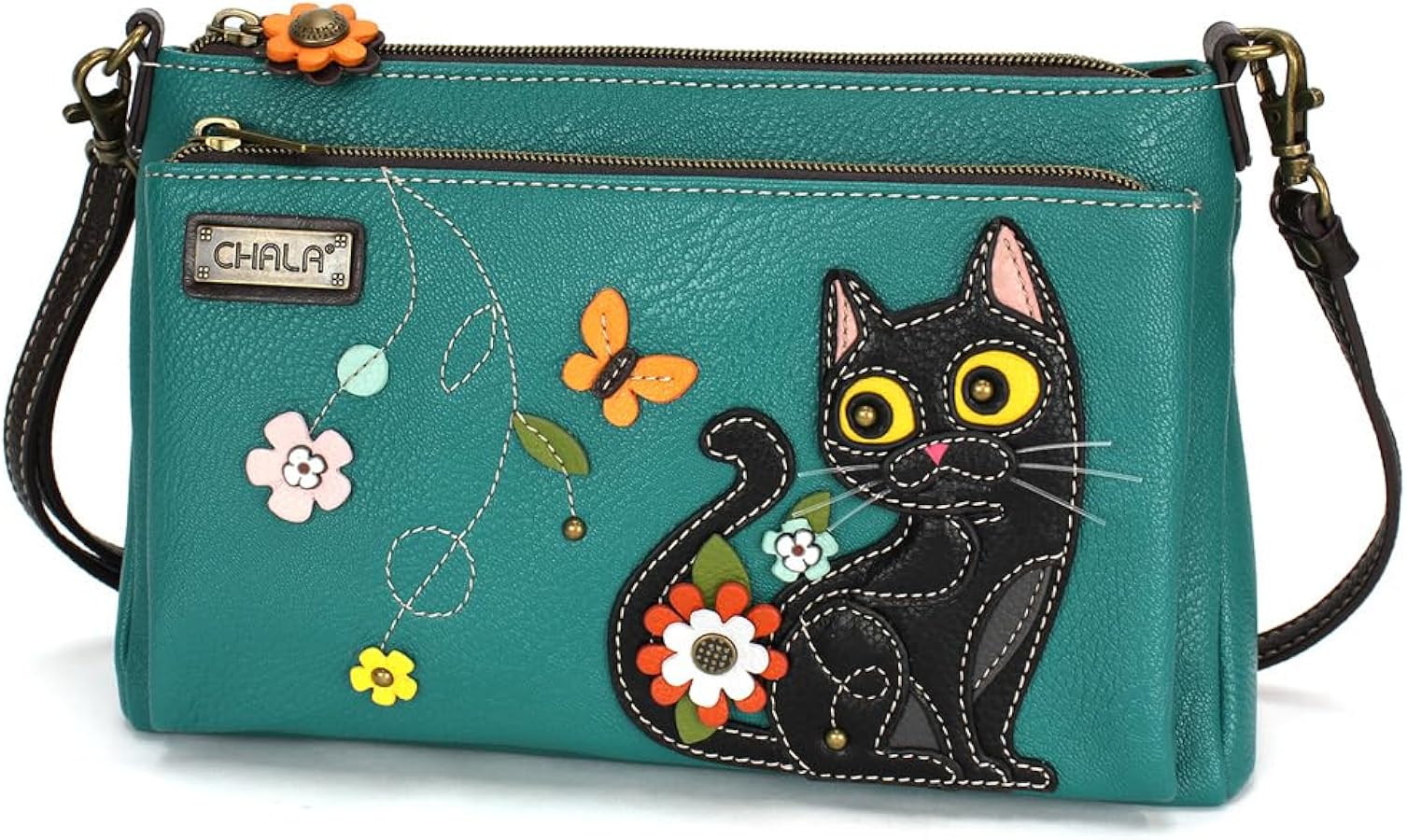 Amazon.com: CHALA RFID Protected Vegan Leather Deluxe Crossbody