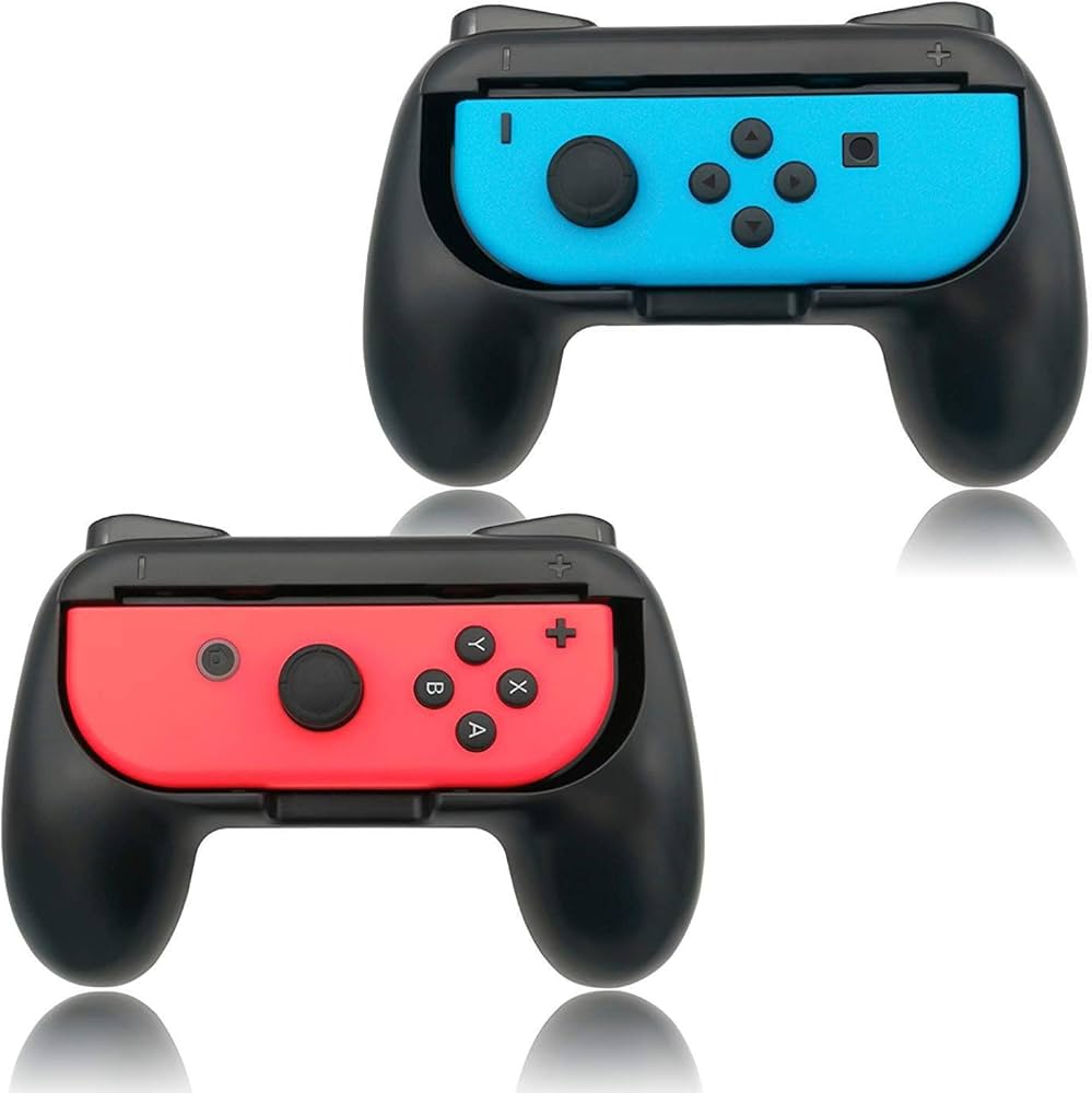 Amazon.co.jp: Nintendo Switch Joy-Con用グリップ ブルーとレッド 2個