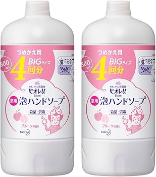 Amazon.co.jp: 【まとめ買い】ビオレu 泡ハンドソープフルーツつめかえ