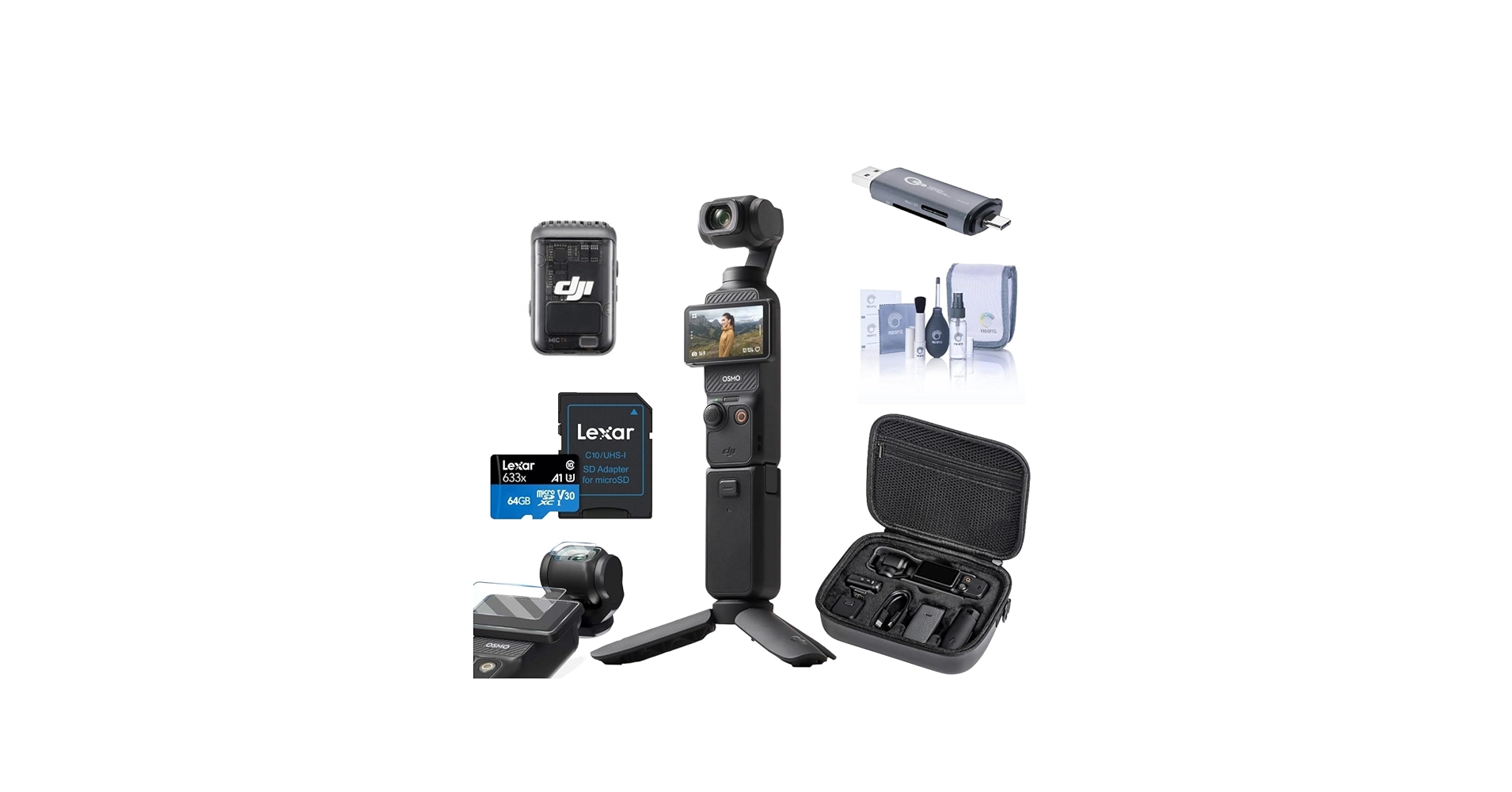 Amazon.com : DJI Osmo Pocket 3 Gimbal Camera Creator Combo, Bundle