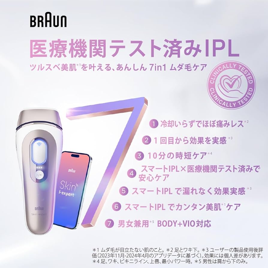 Amazon.co.jp: 【正規品】ブラウン 脱毛器 スキンアイエキスパート