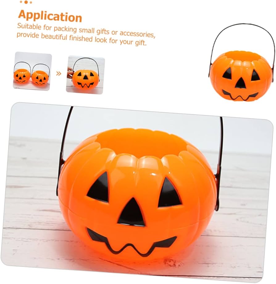Amazon.co.jp: Vaguelly かぼちゃのバケツ ハロウィンかぼちゃの入れ物