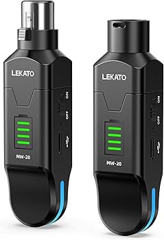 Amazon.com: LEKATO 2.4GHz Wireless XLR Transmitter Receiver for