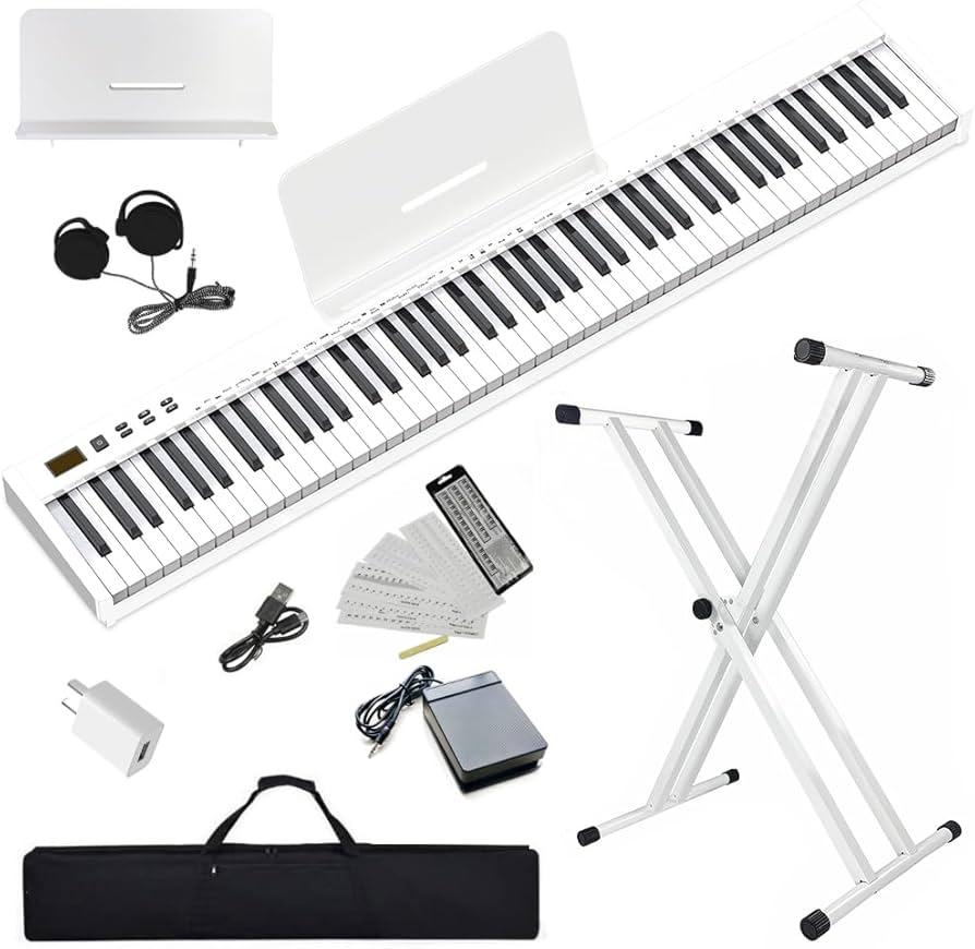 Amazon.com: NikoMaku Semi-weighted 88 Keys Piano Keyboard Compact