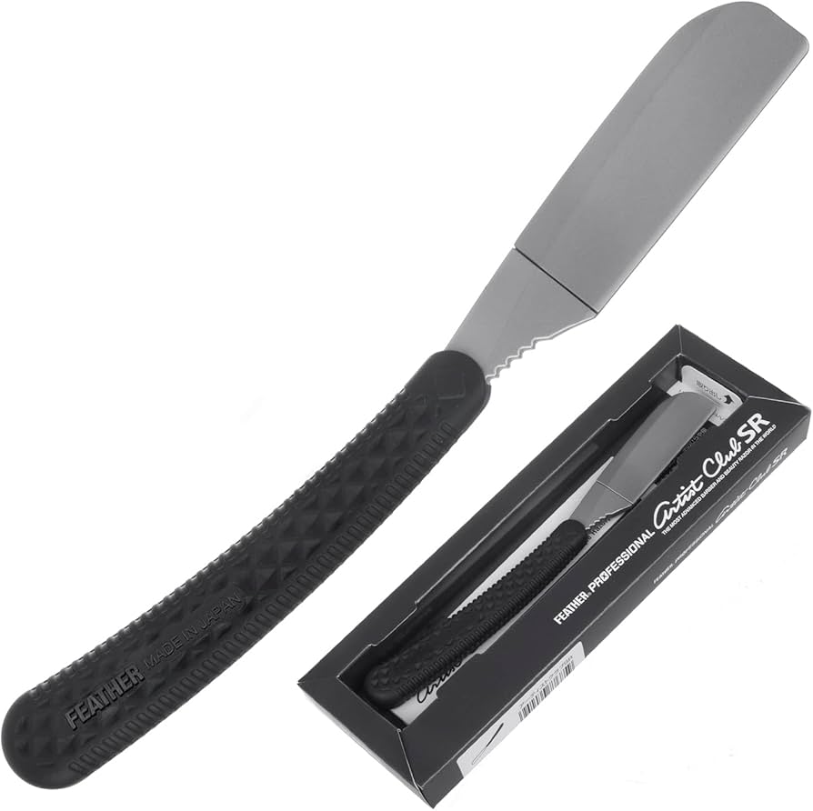 Amazon.co.jp: フェザー アーティストクラブ SR 日本剃刃 ブラック