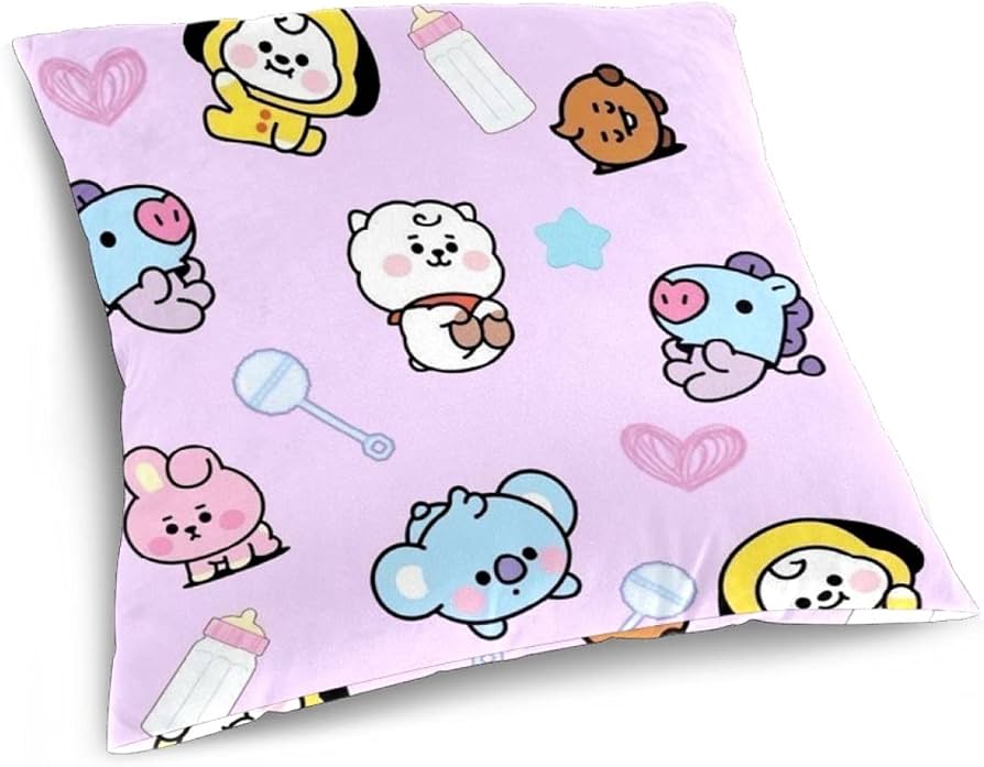 Amazon.co.jp: bts 防弾少年団 クッションカバー bt21 枕カバー