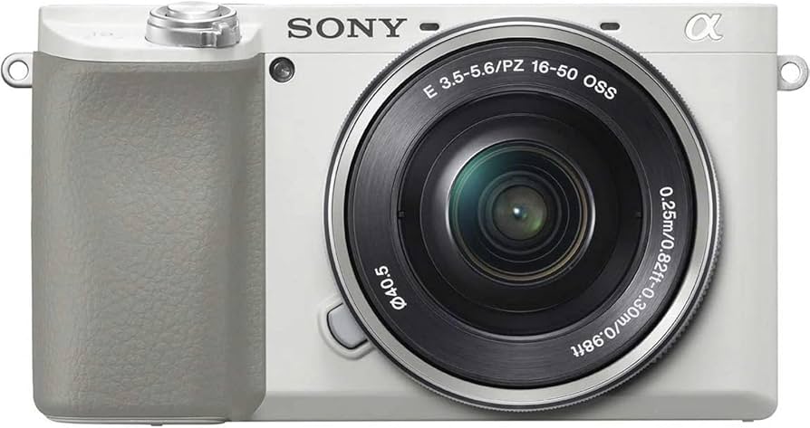 Amazon.com : Sony a6100 Mirrorless Camera (White) with Sony E PZ