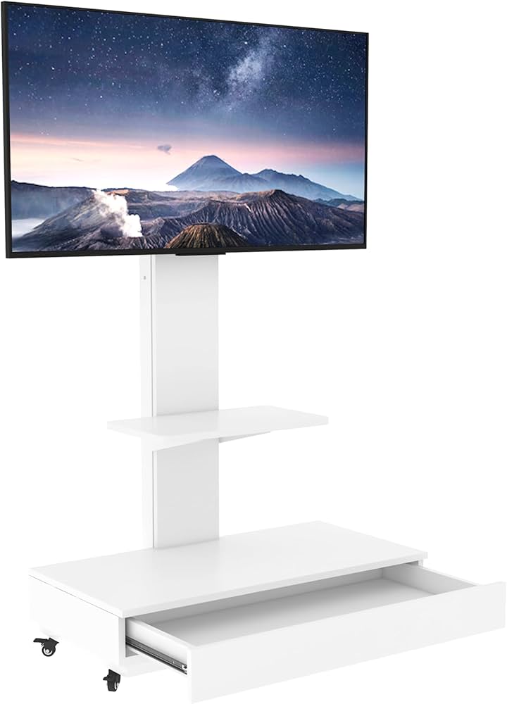 Amazon.co.jp: テレビスタンド キャスター付きTVスタンド ハイタイプ