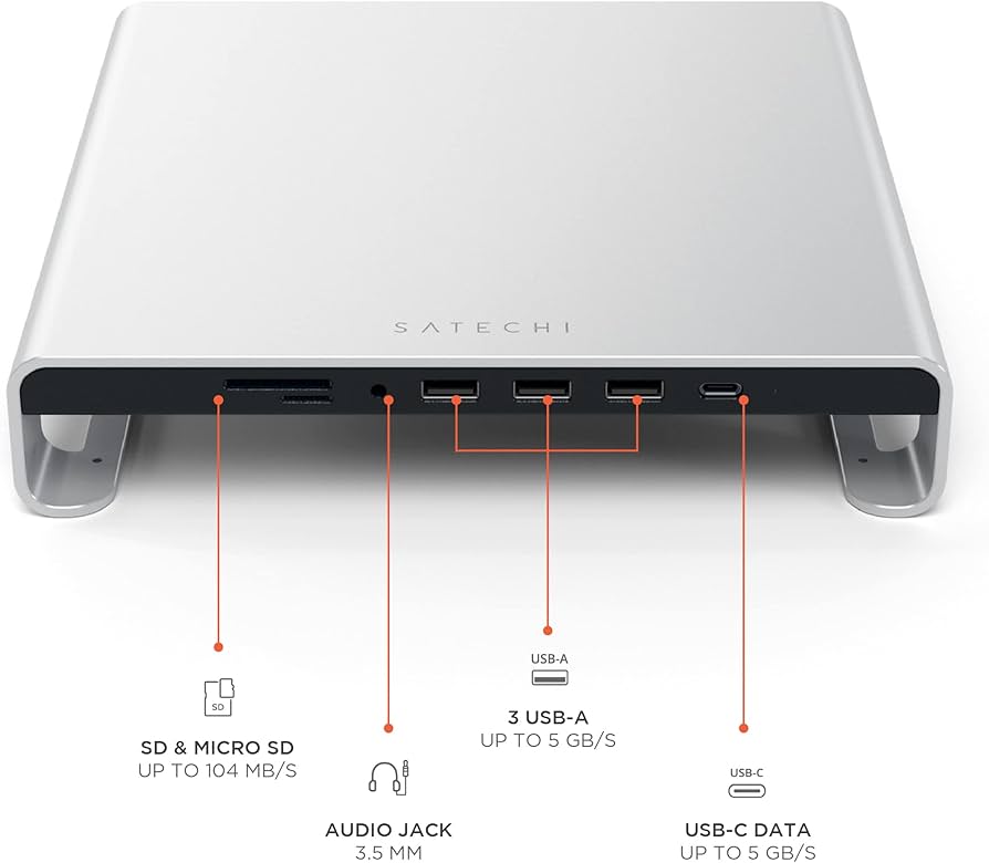 Amazon | Satechi アルミニウム iMac スタンド USB ハブ Type-C USB-C