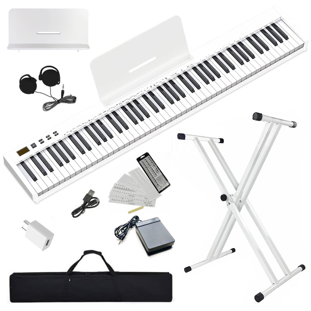 Amazon.com: NikoMaku Semi-weighted 88 Keys Piano Keyboard Compact