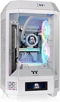 Amazon | Thermaltake The Tower 250 Snow 3面強化ガラスパネル採用