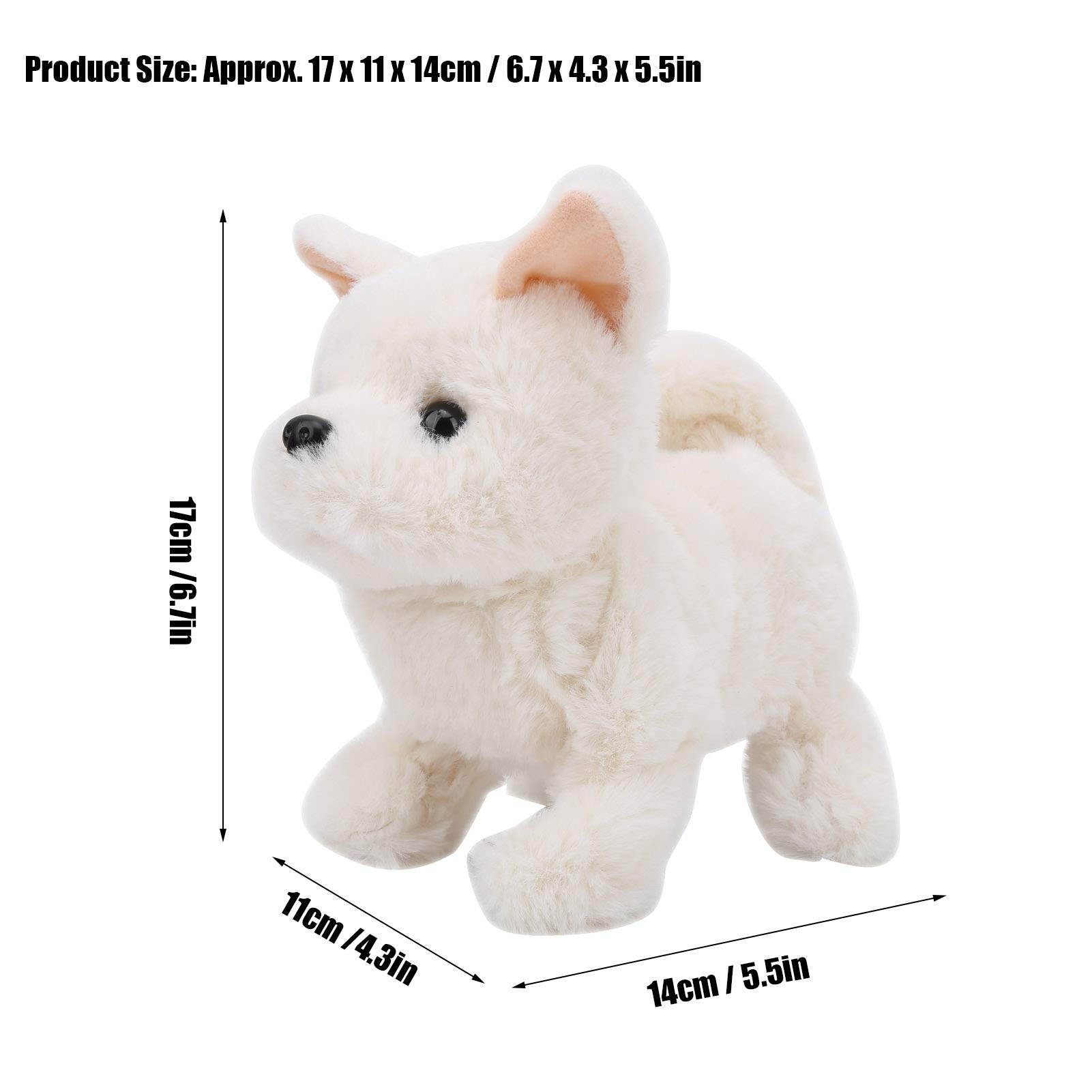 Amazon.co.jp: BHDD 電気ぬいぐるみ犬のおもちゃ、歩く、尾を振る