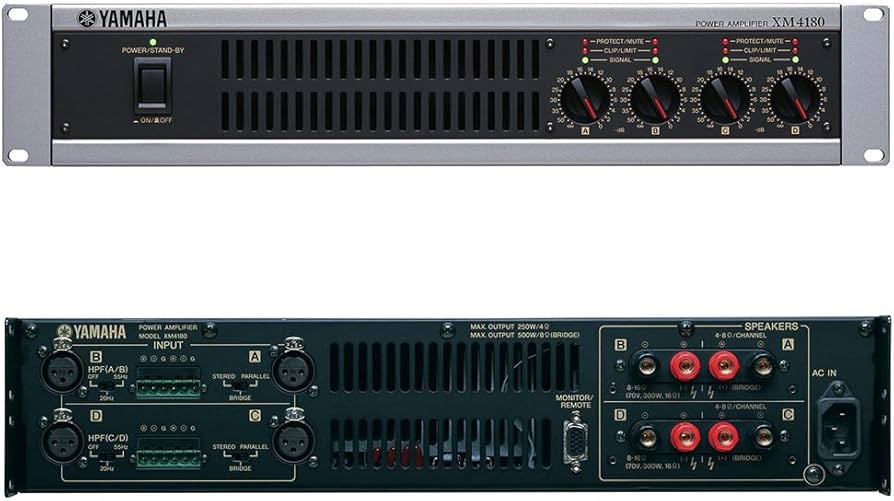 Amazon | ヤマハ YAMAHA パワーアンプリファイアー XM4180 | プロ用