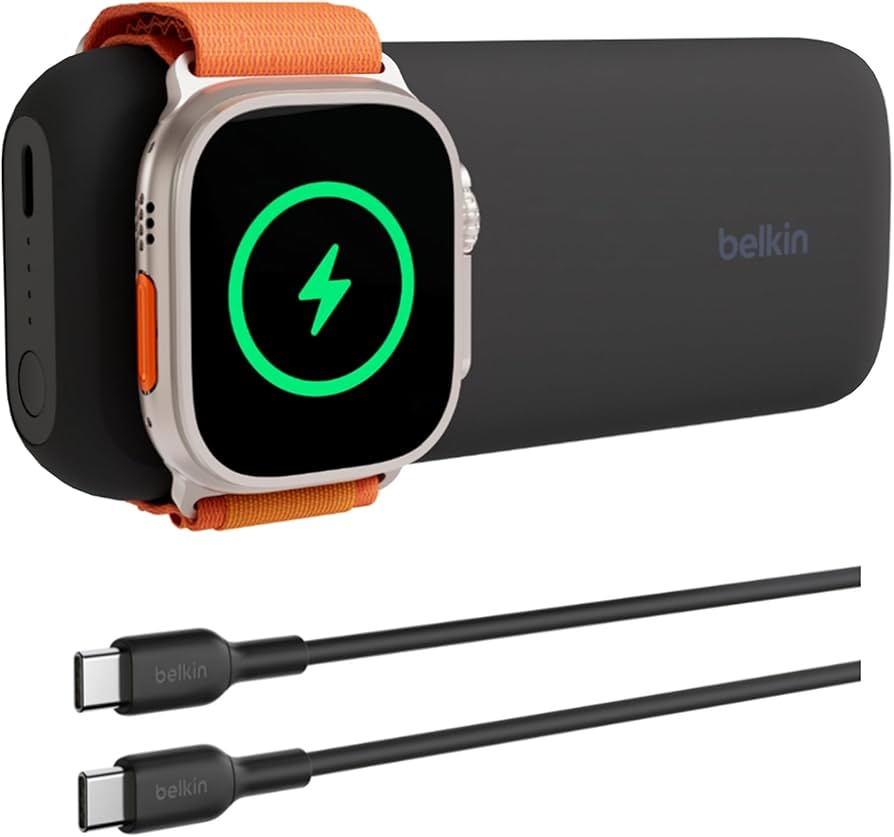 Amazon.co.jp: Belkin Apple Watch モバイルバッテリー 充電器 2-in-1
