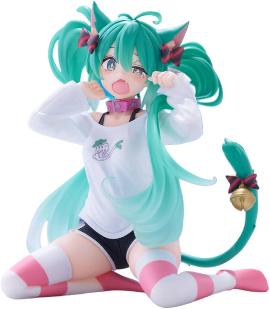 Amazon.co.jp: 初音'ミク Desktop Cute フィギュア ～猫耳Tシャツver