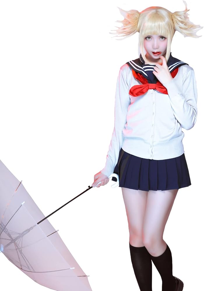 Amazon.co.jp: 神併良品 トガヒミコ コスプレ ウィッグ付き セーラー服