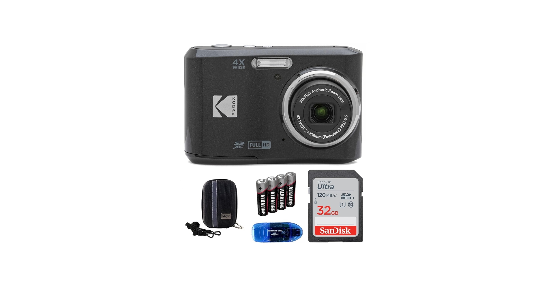 Amazon.com : KODAK Pixpro FZ45 Digital Camera Bundle, Includes