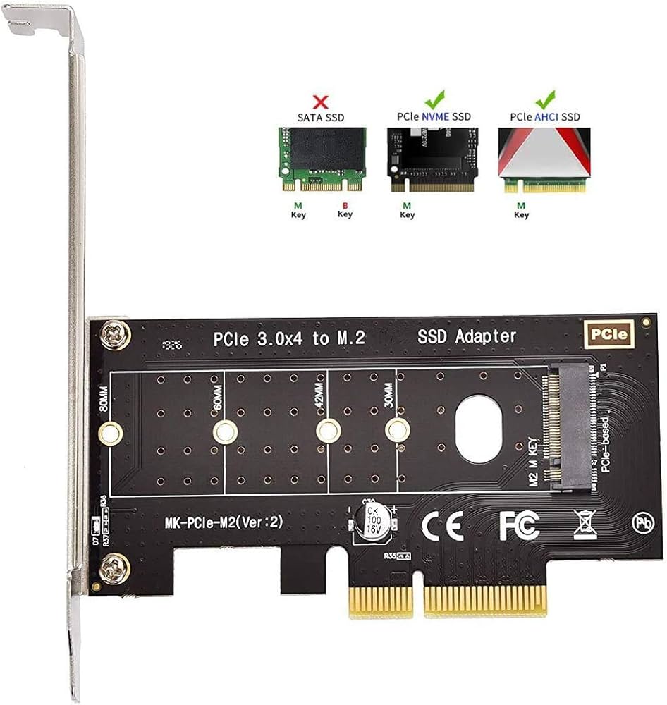 Amazon | M.2 NVME - PCIe 3.0 x4 アダプター M.2 SSD - PCI-e 3.0 x 4