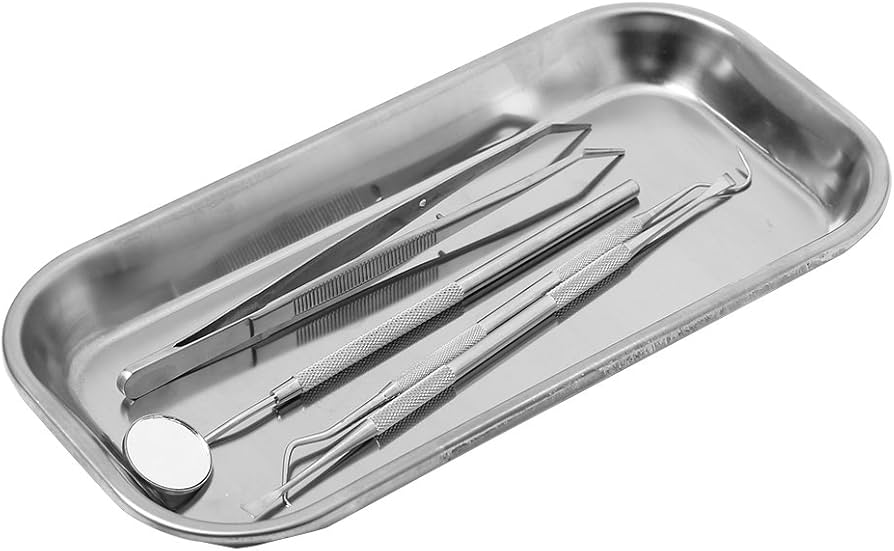 Amazon.co.jp: 医療手術用トレイ201ステンレス鋼歯科処置トレイ医療