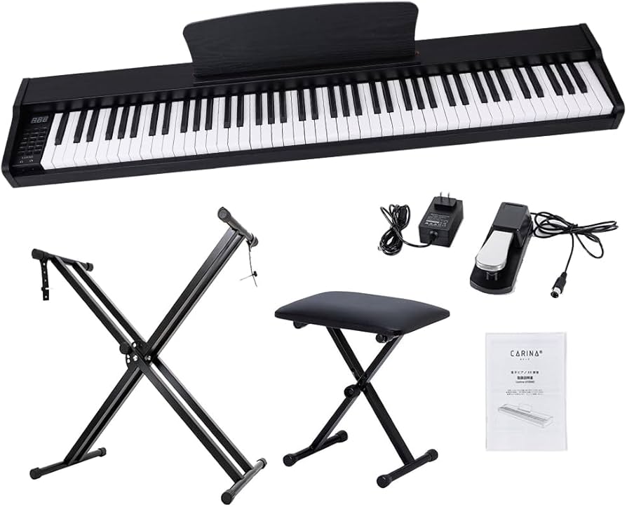 Amazon | Carina 電子ピアノ 88鍵盤 スタンド椅子セット キーボード