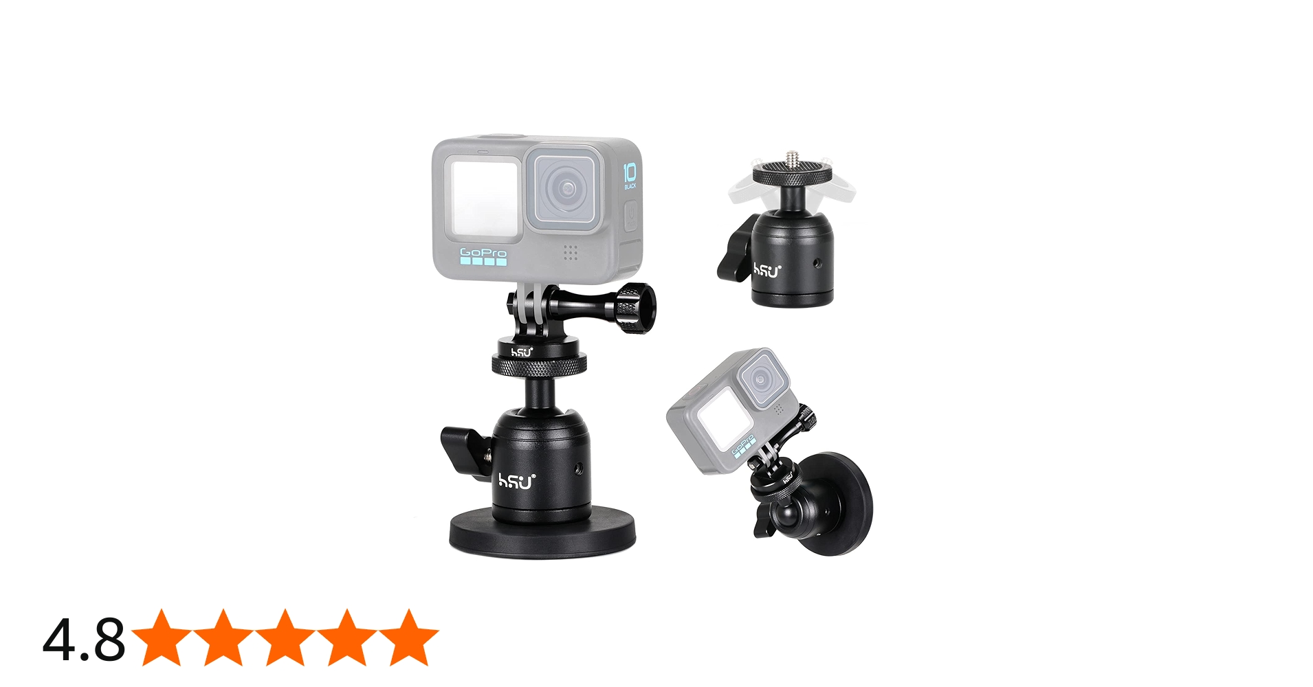 Amazon.co.jp: HSU 雲台 マグネット カメラマウント 磁気スタンド 360