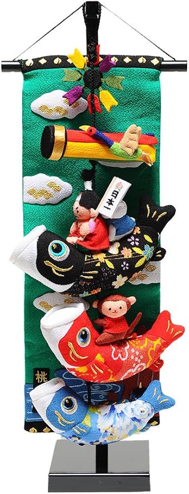 Amazon.co.jp: 【五月人形】【つるし飾り】五月つるし雛 桃太郎