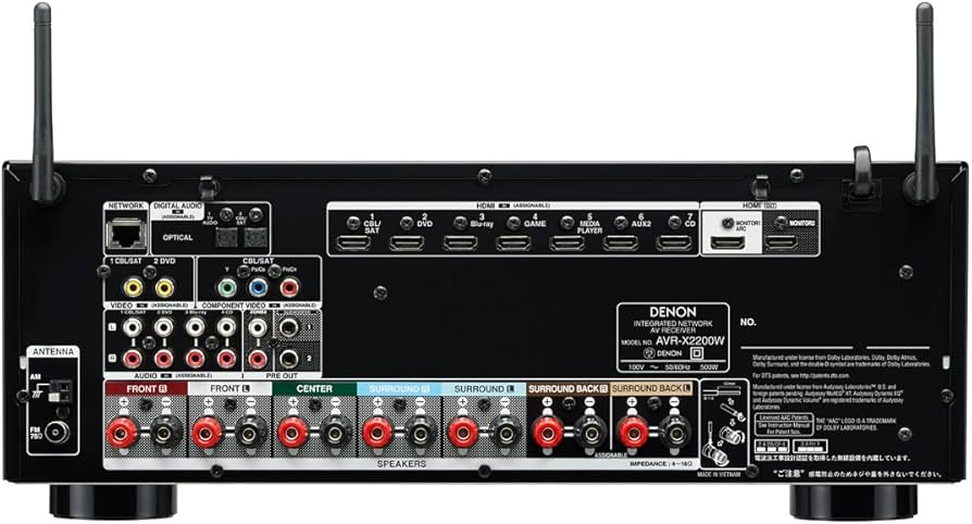 Amazon.co.jp: Denon AVサラウンドレシーバー 7.2ch Dolby Atmos DTS:X